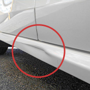 バンパーこすり傷修理